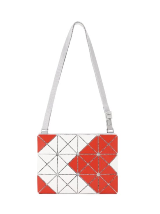 Issey Miyake Handbags - BAO BAO ISSEY MIYAKE SIGN Red White Prism Crossbody Bag